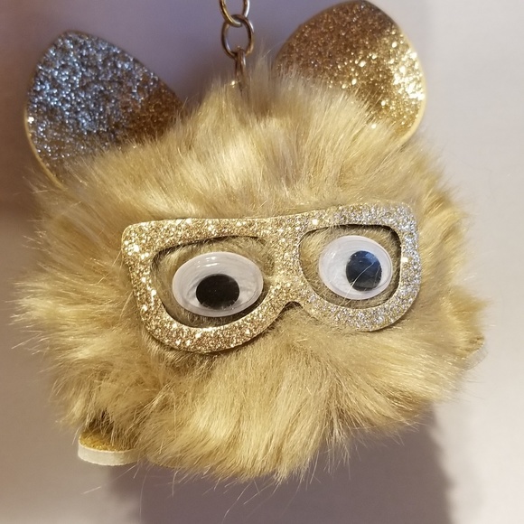 🦉Sparkly Owl Pom Pom Keychains - Picture 4 of 4